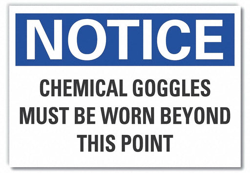 Notice Sign 7 inx10 in Non-PVC Polymer