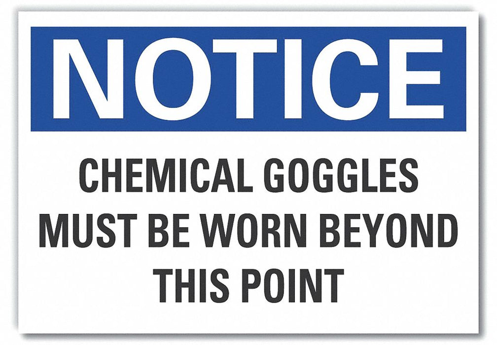 Eye Notice Rflct Label 5 in x 7 in