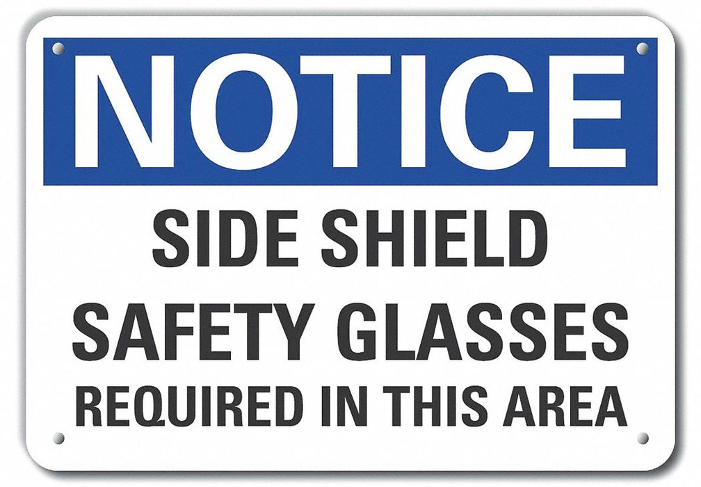 Rflct Eye Notice Sign 7x10in Aluminum