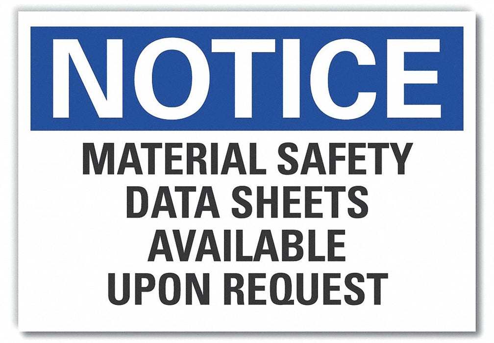 Msds Information Note Rflct Lbl 7x10in