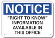 Aluminum Information Notice Sign 7x10in