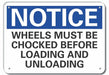Notice Sign 7 in x 10 in Aluminum