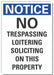 No Trespassing Notice Lbl 10x7in Polyest