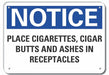 Alum Cleaning Notice Sign 7x10in Alum