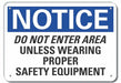 Rflct Personal Safety Notice Sign 7x10in