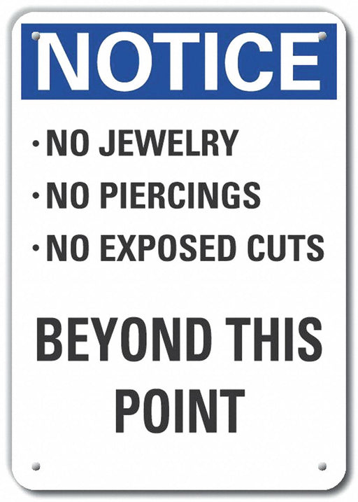 Accident Prevention Danger Sign 14x10in