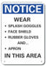 Engineer Plastic Chem Notice Sign 10x7in
