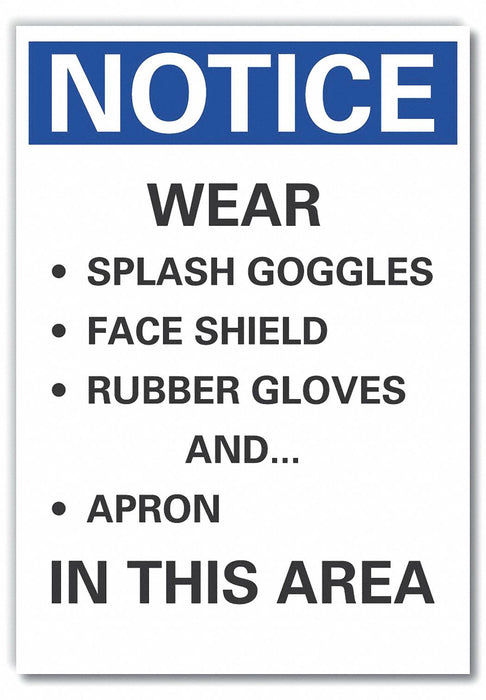 Engineer Polyest Chem Note Sign 7x5in