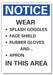 Chemicals Notice Rflct Label 5inx3.5in