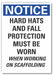 Hard Hat Notice Rflct Label 10inx7in