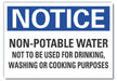 Notice Sign 10in x 14in Non-PVC Polymer