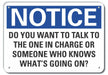 Rflct Infrmation Notice Sign 7x10in Alum