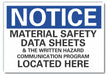 Msds Info Notice Lbl 10x14in Polyester