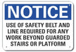 Fall Notice Sign 10inx14in Plastic