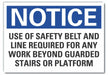 Fall Notice Rflct Label 5 in x 7 in