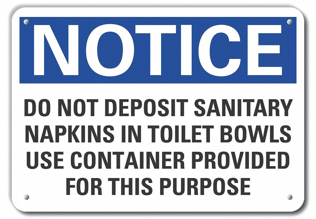 Plstc Accdnt Prvntion Notice Sign 7x10in