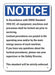 Alum Lockout Tagout Notice Sign 10x7in