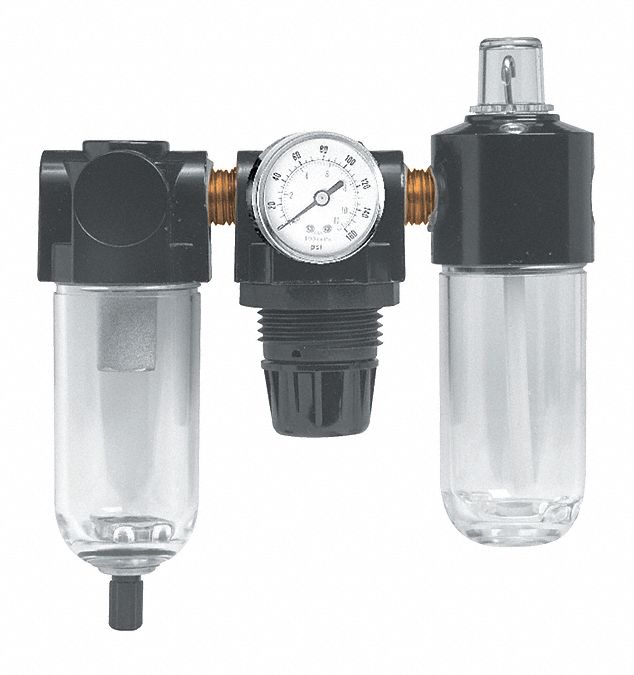 Mini Filter/Regulator/Lube Combo 1/4 