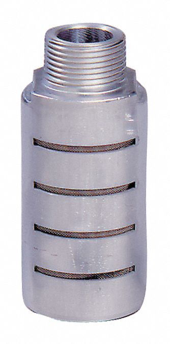 Male Alum Pneumatic Silencer 1/2 