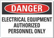 Elec Equip Danger Rflct Lbl 3.5x5in