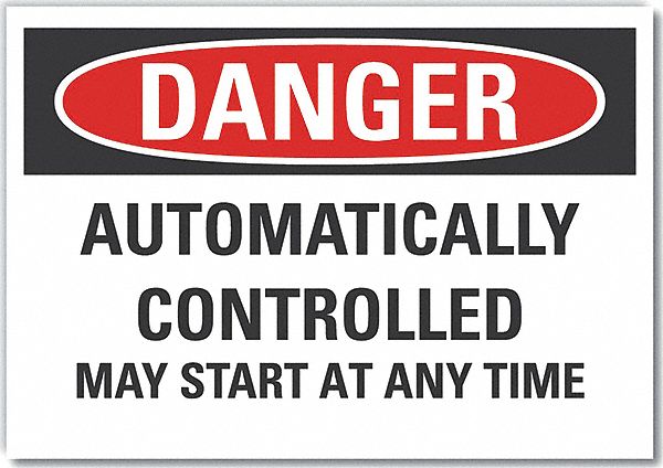 Auto Equipment Danger Rflctv Lbl 3.5x5in