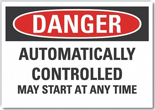 Danger Sign 7 inx10 in Non-PVC Polymer