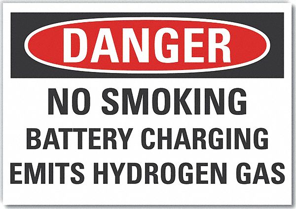 No Smoking Danger Rflct Label 5inx7in
