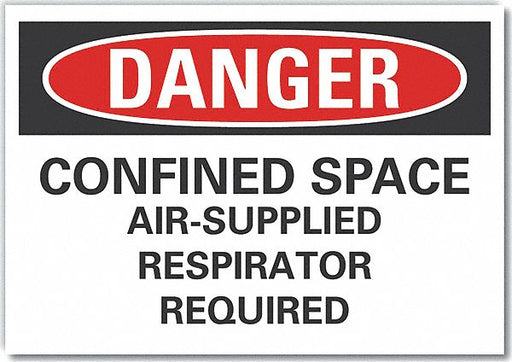 Danger Sign 7 in x 10 in Non-PVC Polymer