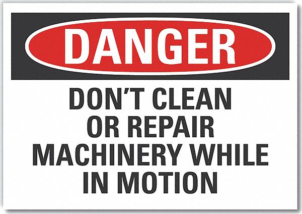Mach Operation Dangr Lbl 3.5x5in Polyest