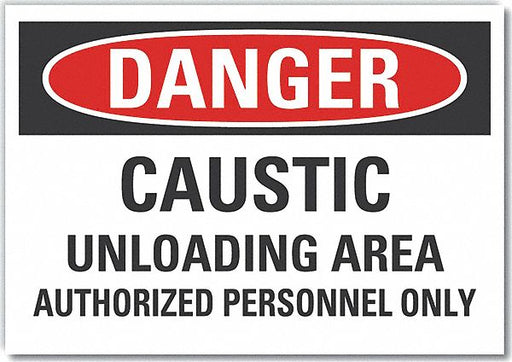 Danger Sign 10in x 14in Non-PVC Polymer