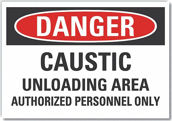 Danger Sign 10in x 14in Non-PVC Polymer