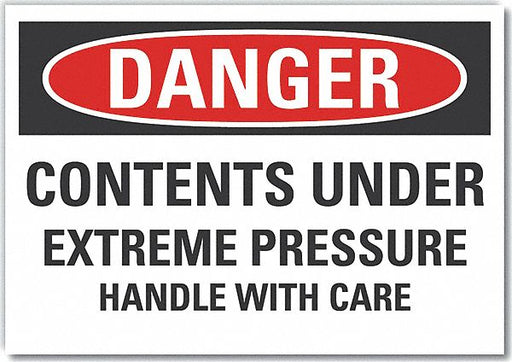 Danger Sign 10in x 14in Non-PVC Polymer