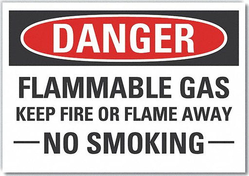 Danger Sign 7 in x 10 in Non-PVC Polymer