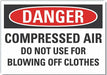 Danger Sign 10inx14in Non-PVC Polymer