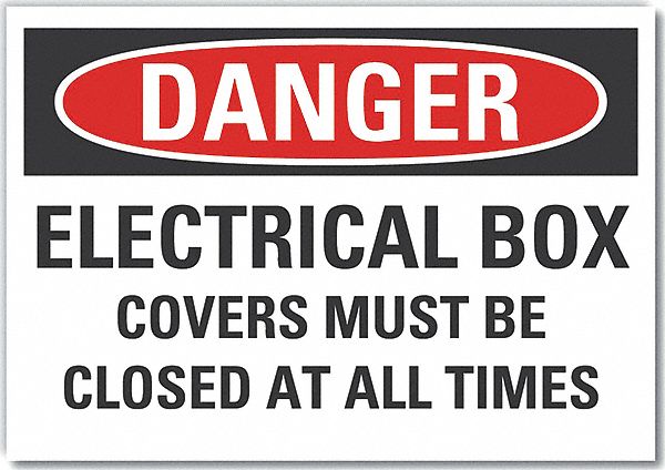 Electrical Panel Danger Rflctv Lbl 5x7in
