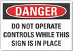 Danger Sign 10in x 14in Non-PVC Polymer
