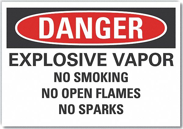 Danger Sign 10in x 14in Non-PVC Polymer