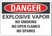 Explosive Mtrl Danger Rflct Lbl 3.5x5in