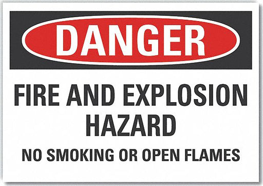 Danger Sign 10in x 14in Non-PVC Polymer