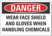 Danger Sign 10inx14in Non-PVC Polymer