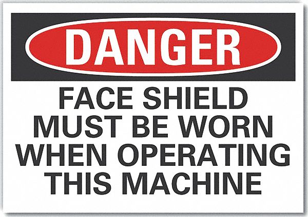 Danger Sign 10in x 14in Non-PVC Polymer