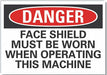 Danger Sign 7 inx10 in Non-PVC Polymer