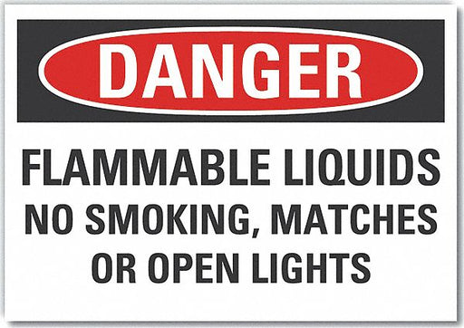 Danger Sign 7 inx10 in Non-PVC Polymer