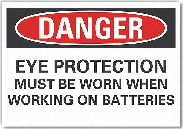 Danger Sign 10in x 14in Non-PVC Polymer
