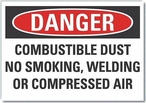 Danger Sign 10in x 14in Non-PVC Polymer