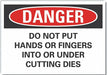 Pinch Point Danger Rflct Lbl 10inx14in