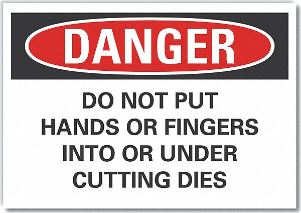 Pinch Point Danger Rflctv Labl 3.5inx5in