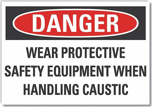 Danger Sign 7 inx10 in Non-PVC Polymer