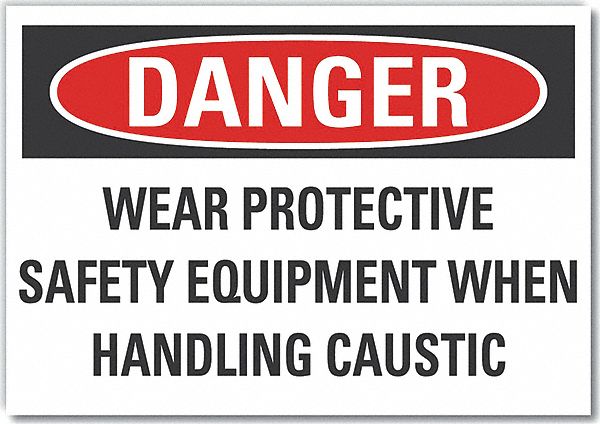 Danger Sign 10in x 14in Non-PVC Polymer