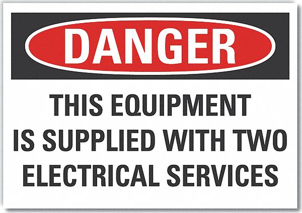 Elec Hazard Danger Rflct Lbl 7x10in